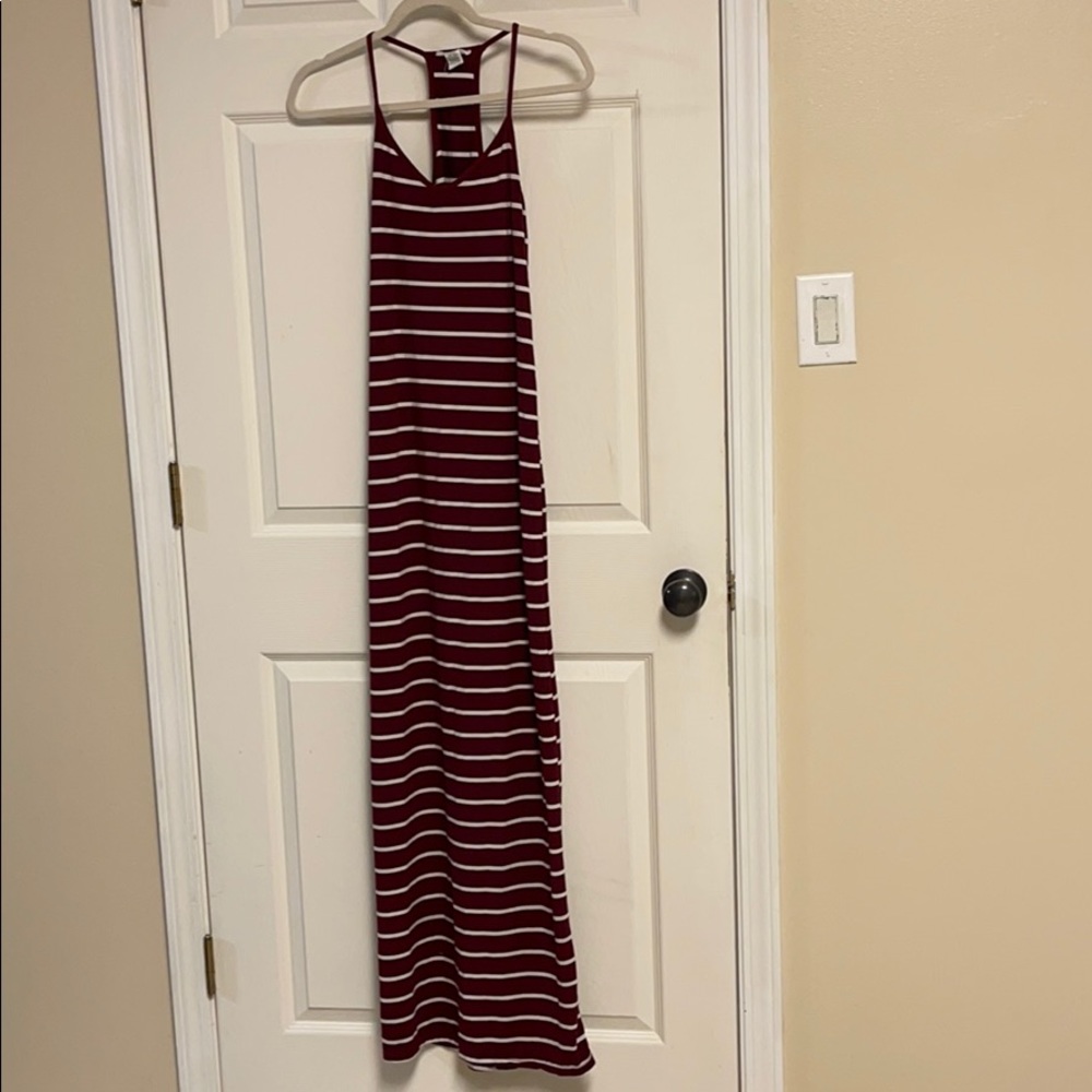 Striped maxi dress